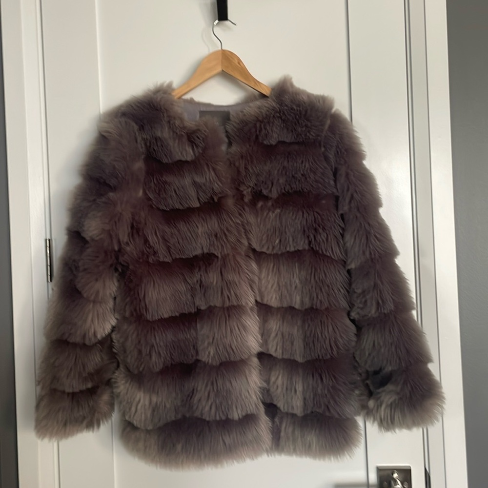 Ichi full faux fur winter jacket